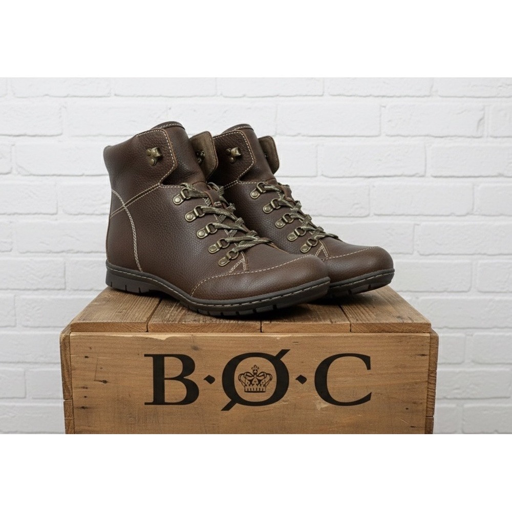🔥B.O.C. Born Concept 🤎Size 10M Brown‎ Lace Up Ankle Boots NWOT Comfort